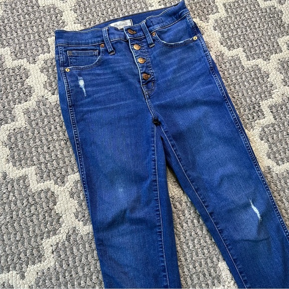 Madewell 10" High-Rise Skinny Jeans in Hanna Wash - Picture 4 of 12